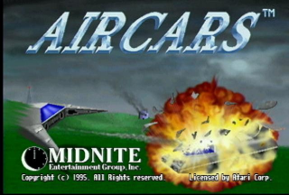 Aircars title screen for Jaguar